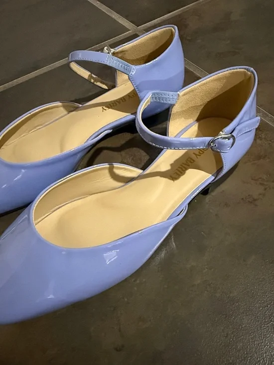 Poppy Barley The Gallery Mary Jane Cornflower Patent Ankle-Strap Flats - Picture 4 of 9